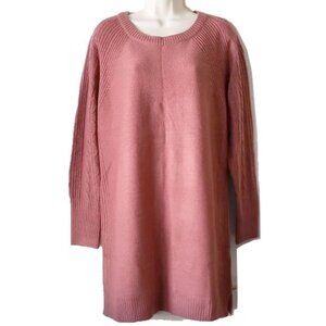 NWOT LuLaRoe Lauren Sweater Dress M Dark Dusty Rose